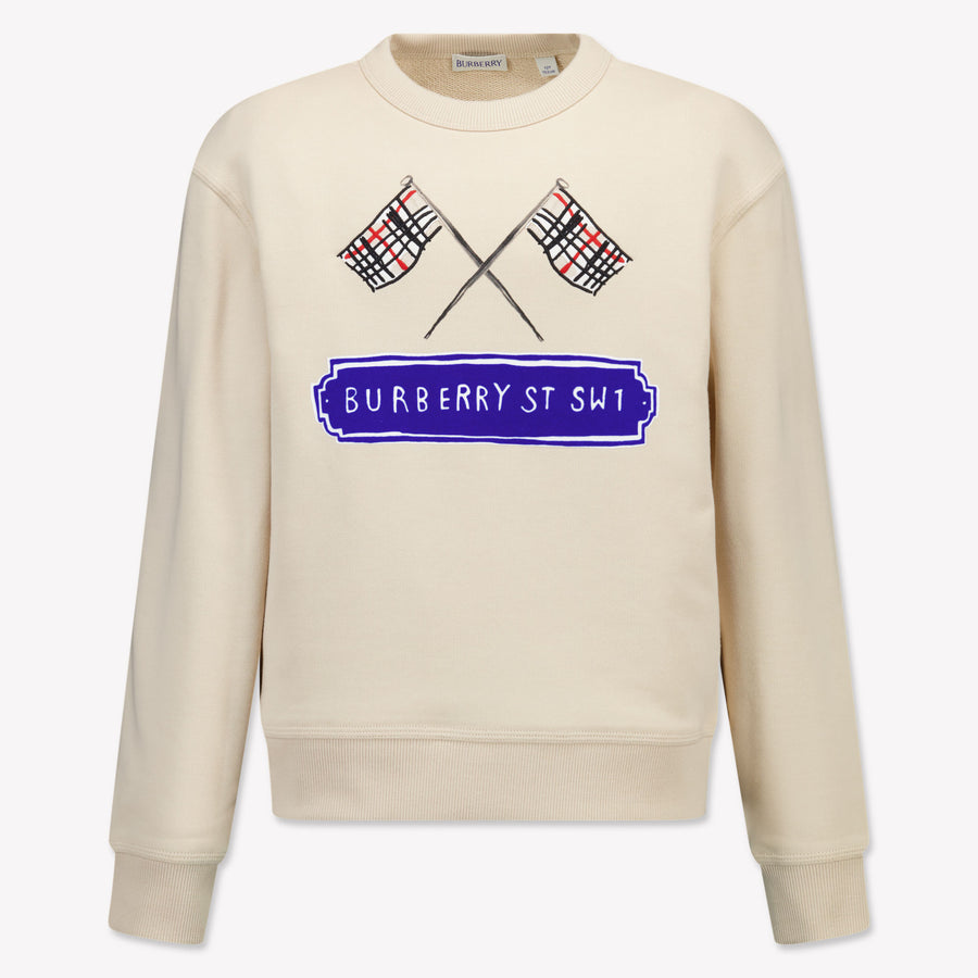 Burberry Enfant Garçons Pull Beige Clair