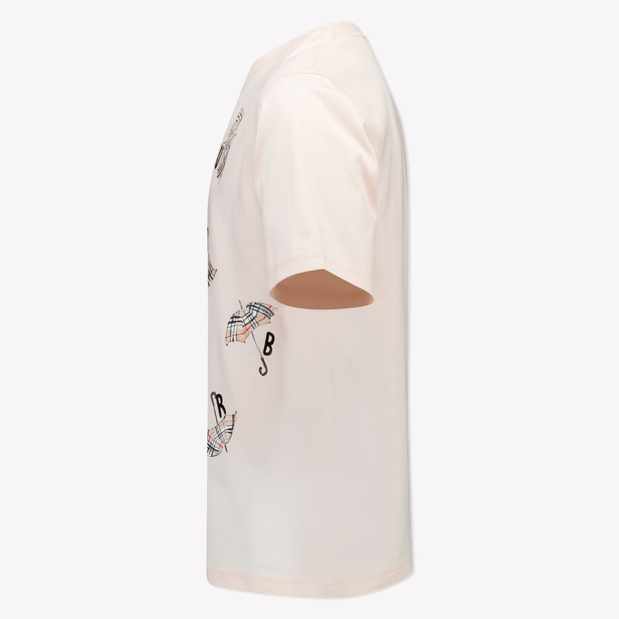 Burberry Enfant Filles T-shirt Rose Léger