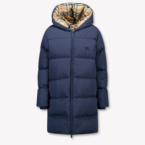 Burberry George Kinder Garçons Veste d'hiver Bleu Foncé