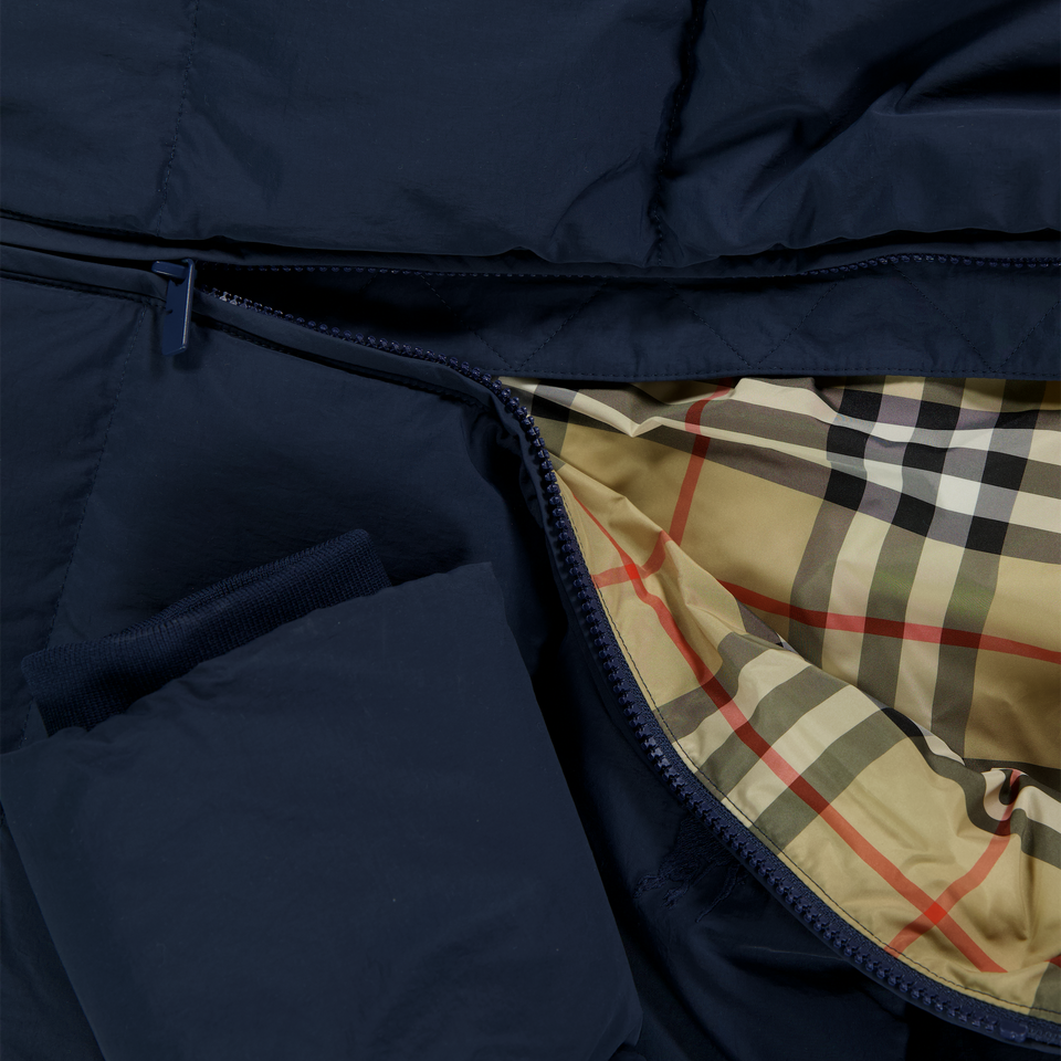 Burberry George Kinder Ragazzi Giacca invernale Blu Scuro