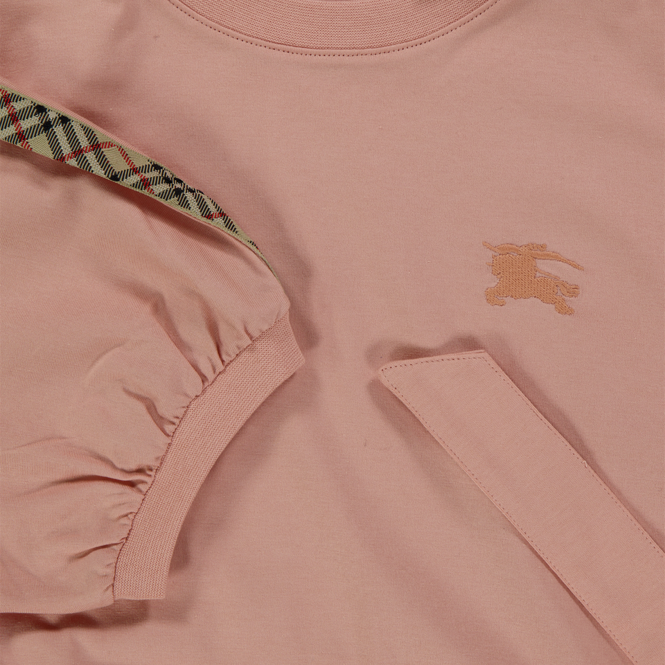 Burberry Kinder Meisjes Jurk In Licht Roze