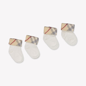 Burberry Bébé Unisexe Faire des chaussettes Blanc