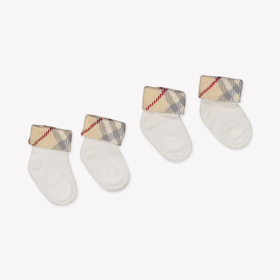Burberry Bébé Unisexe Faire des chaussettes Blanc