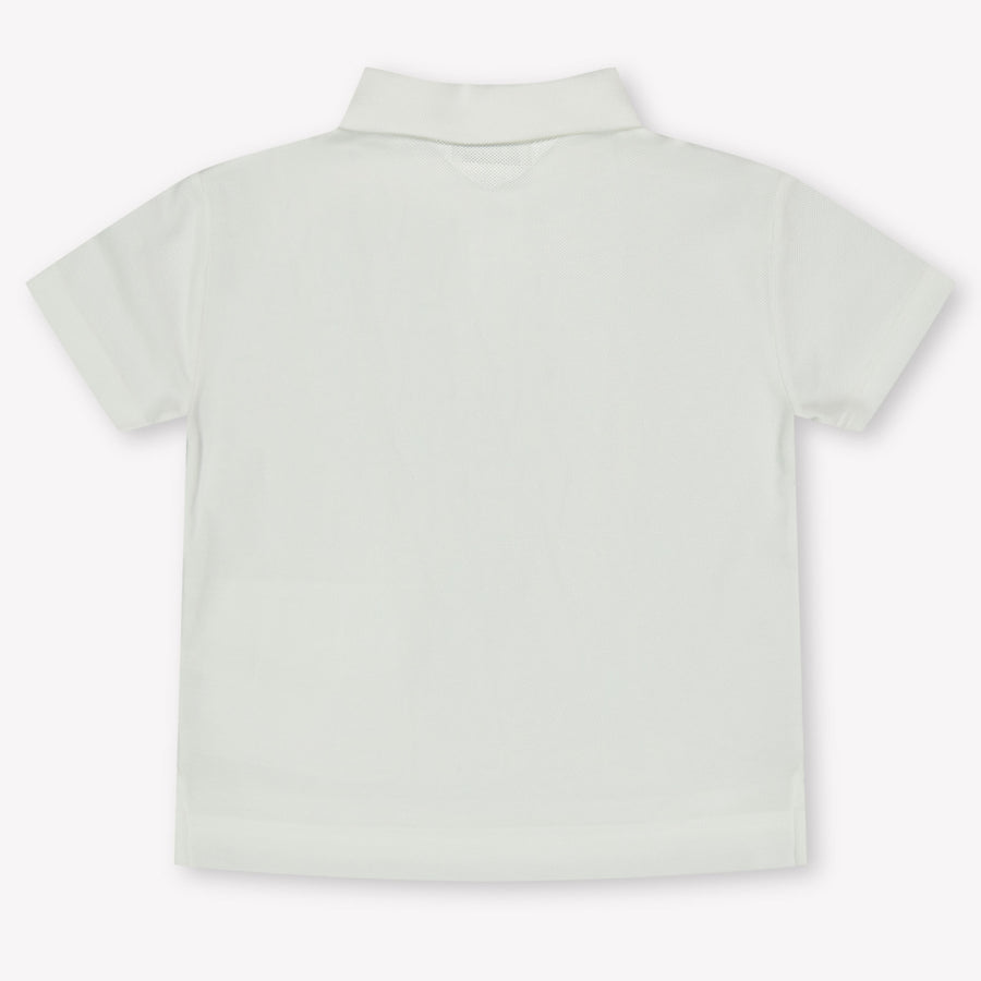 Burberry Baby Jongens Polo In Wit