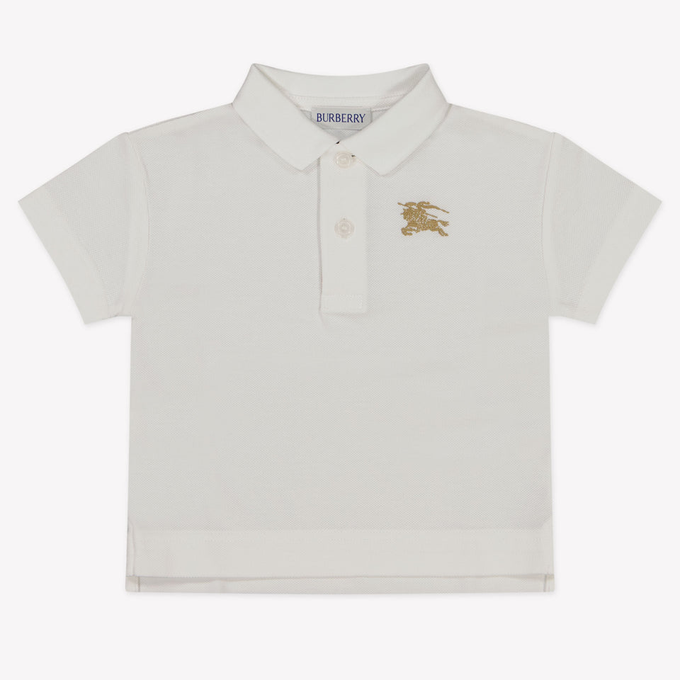 Burberry Baby Boys Polo  White