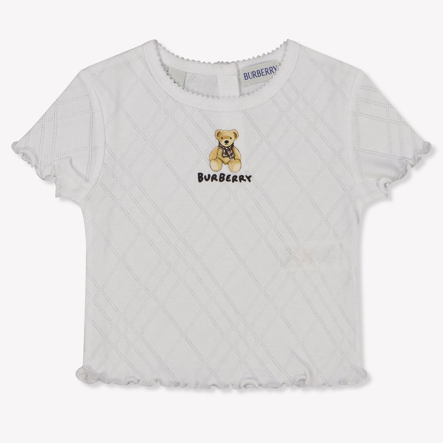 Burberry Pennybear bébé Filles T-shirt Blanc