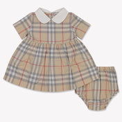 Burberry Geraldine baby Ragazze Vestito Beige Chiaro