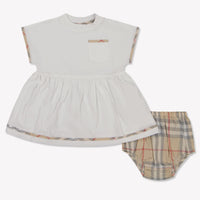 Burberry Lea bébé Filles Robe Blanc