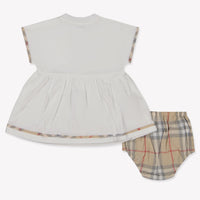 Burberry Lea bébé Filles Robe Blanc