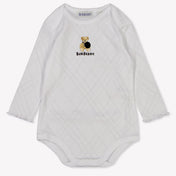 Burberry Baby Meisjes Rompertje In Wit