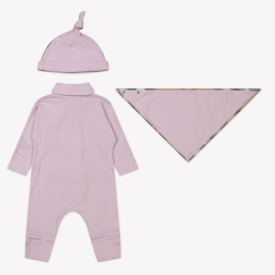 Burberry Bambino Ragazze Tuta in scatola Rosa Chiaro