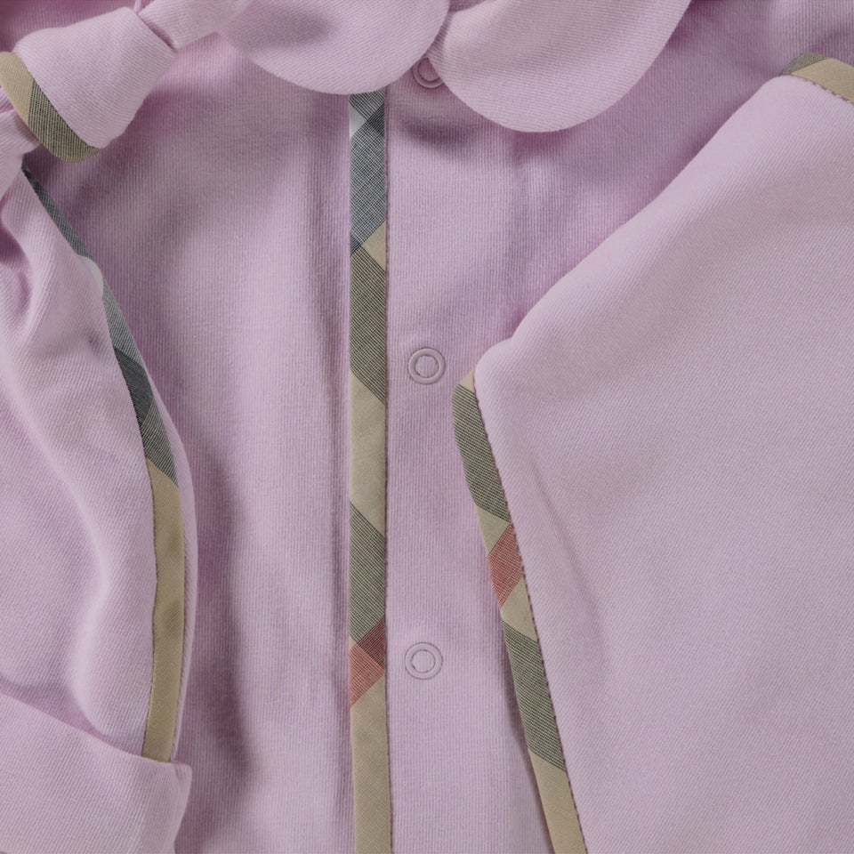 Burberry Bambino Ragazze Tuta in scatola Rosa Chiaro