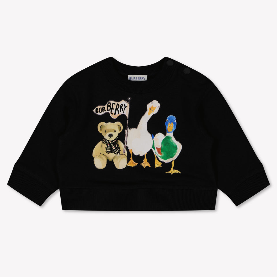 Burberry Baby Unisex Trui In Zwart
