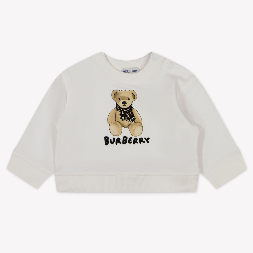 Burberry Baby Unisex Trui In Wit