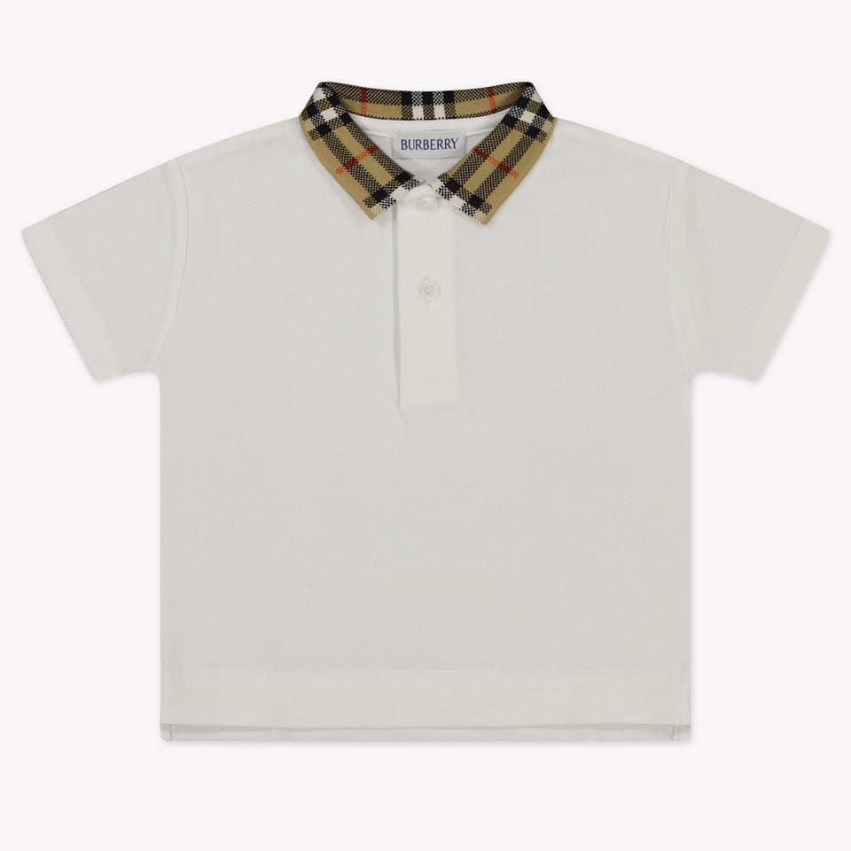 Burberry Baby Boys Polo  White