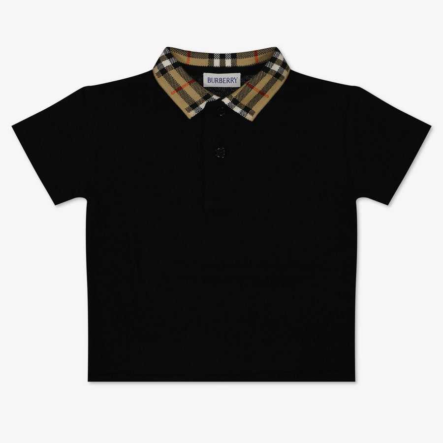 Burberry Bambino Ragazzi Polo Nero