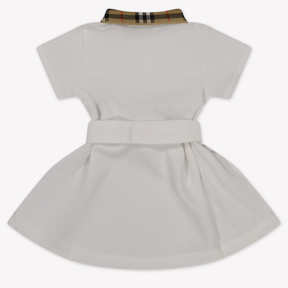 Burberry Astrid Baby Girls Dress  White