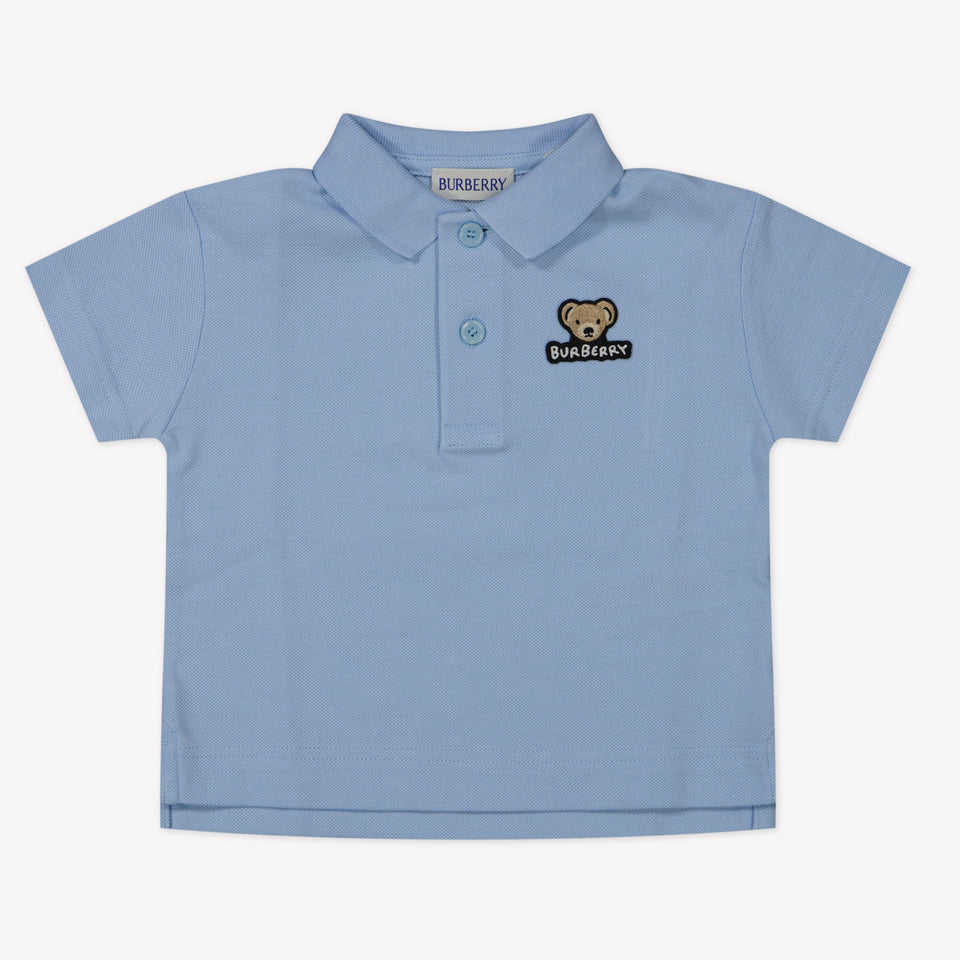 Burberry Baby Jungen Polo Hellblau