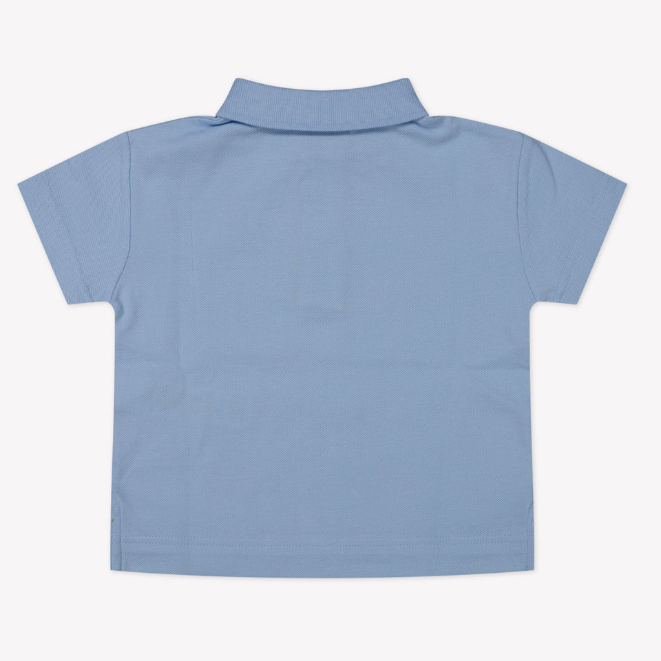 Burberry Baby Jungen Polo Hellblau