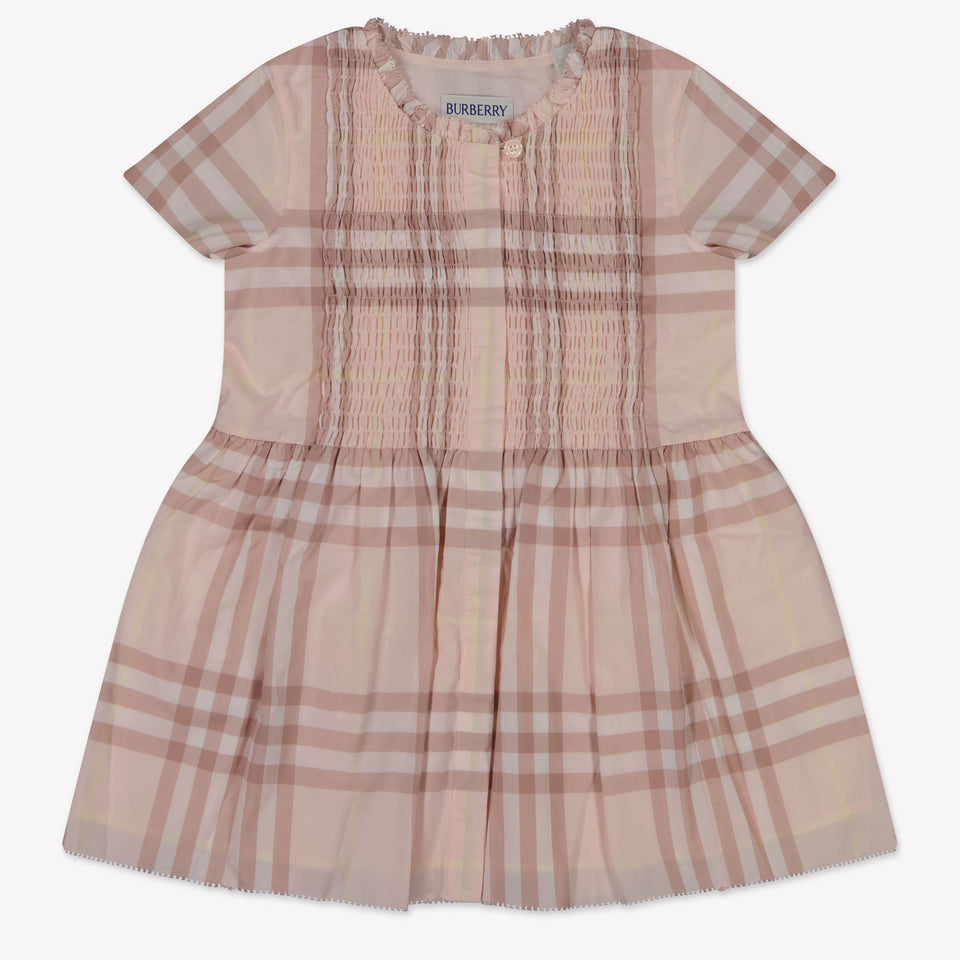 Burberry Rose Baby Meisjes Jurk In Licht Roze
