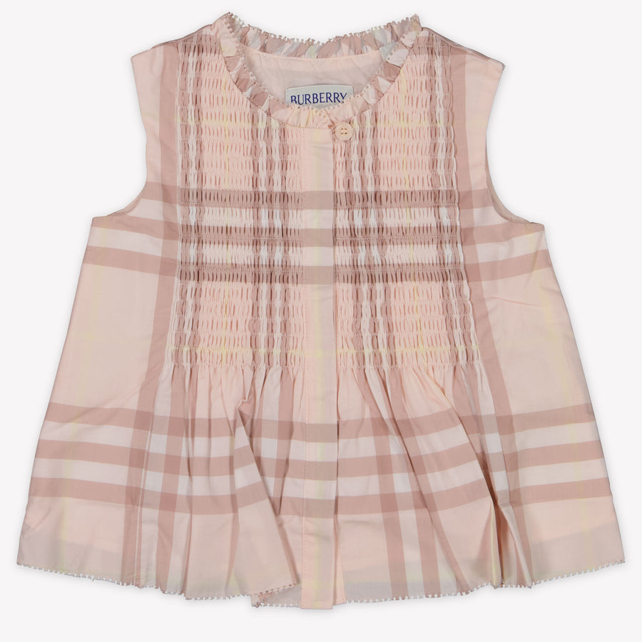 Burberry Bébé Filles T-shirt Rose Léger