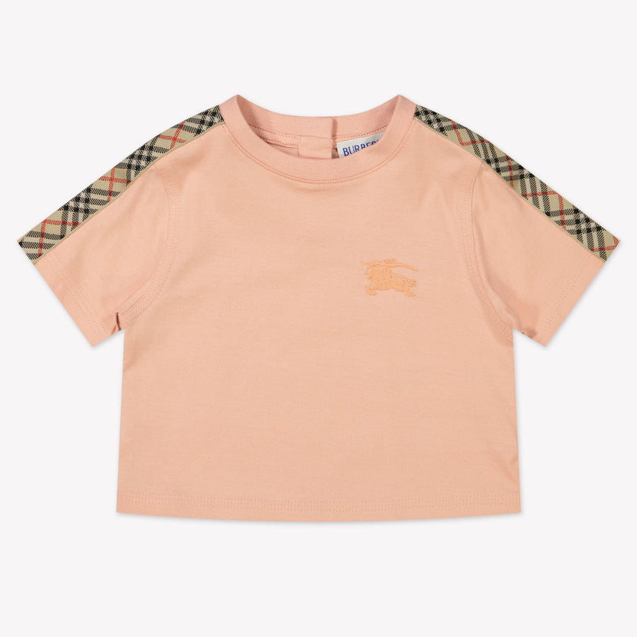 Burberry Bébé Filles T-shirt Rose Léger