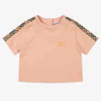 Burberry Bébé Filles T-shirt Rose Léger
