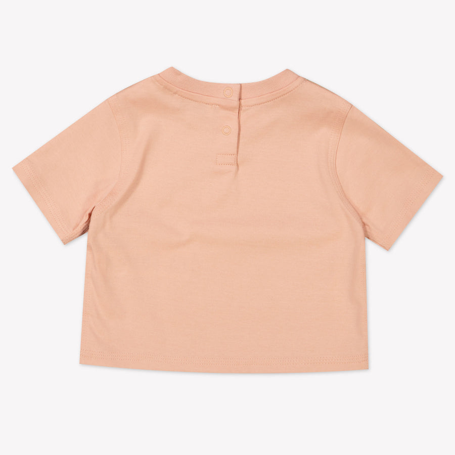 Burberry Bébé Filles T-shirt Rose Léger