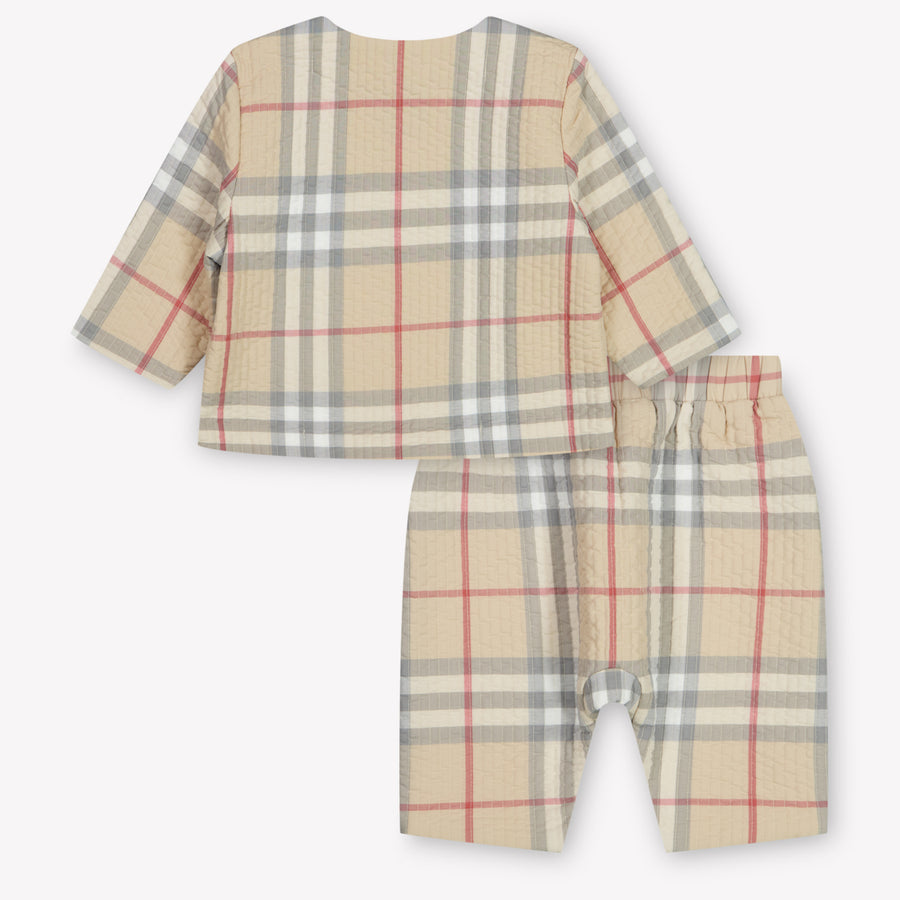 Burberry Bebé Unisex Traje de caja Beige claro