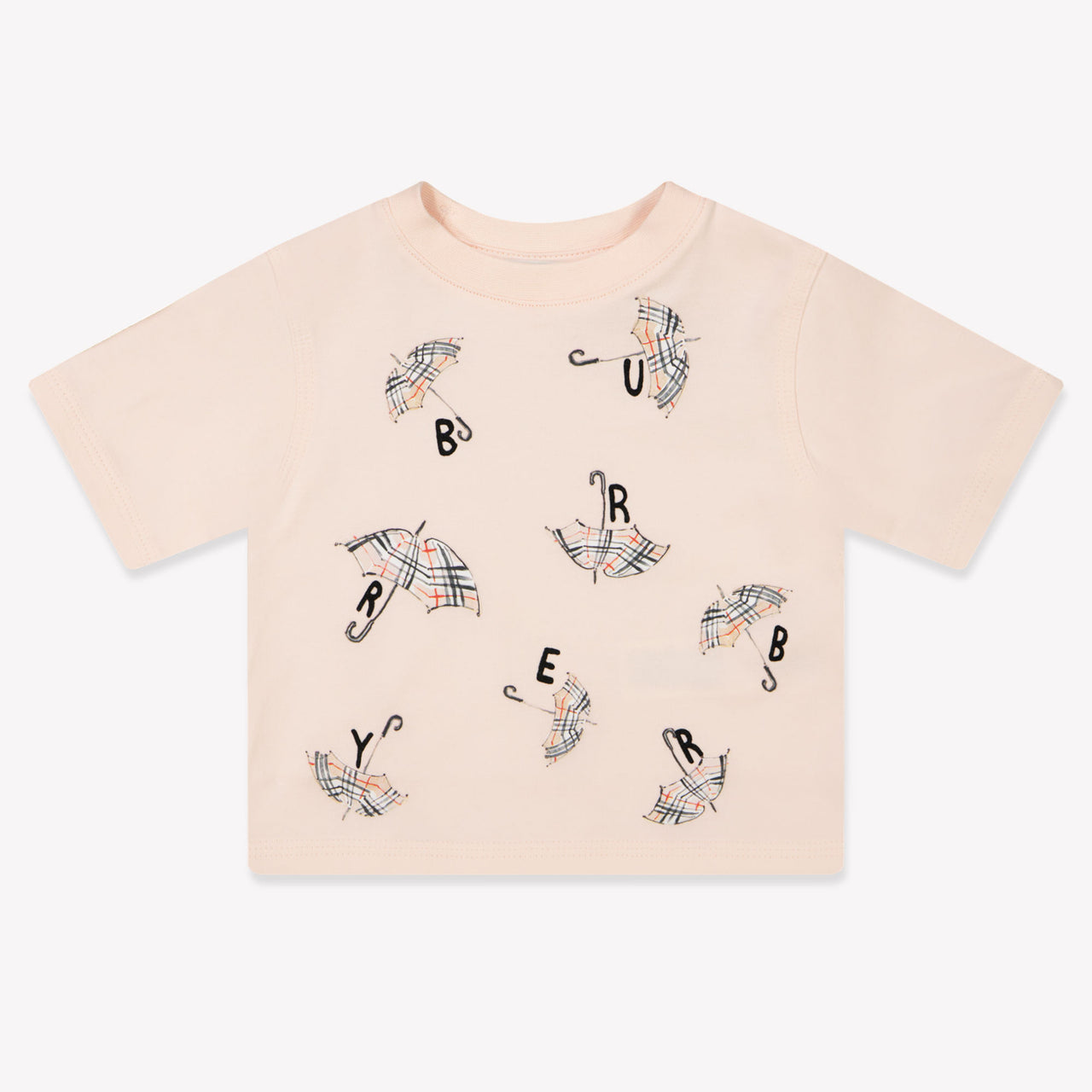 Burberry Bébé Filles T-shirt Rose Léger