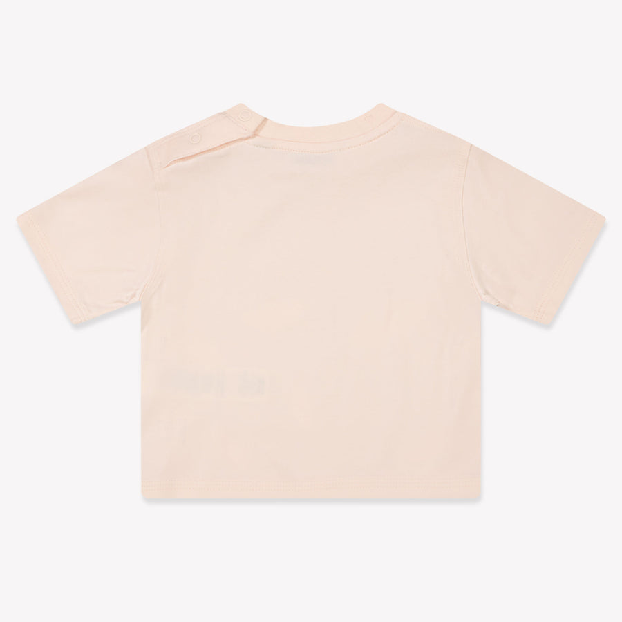 Burberry Bébé Filles T-shirt Rose Léger