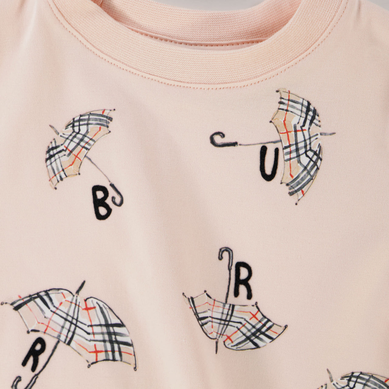 Burberry Bébé Filles T-shirt Rose Léger