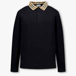 Burberry Ragazzo Ragazzi Polo Nero