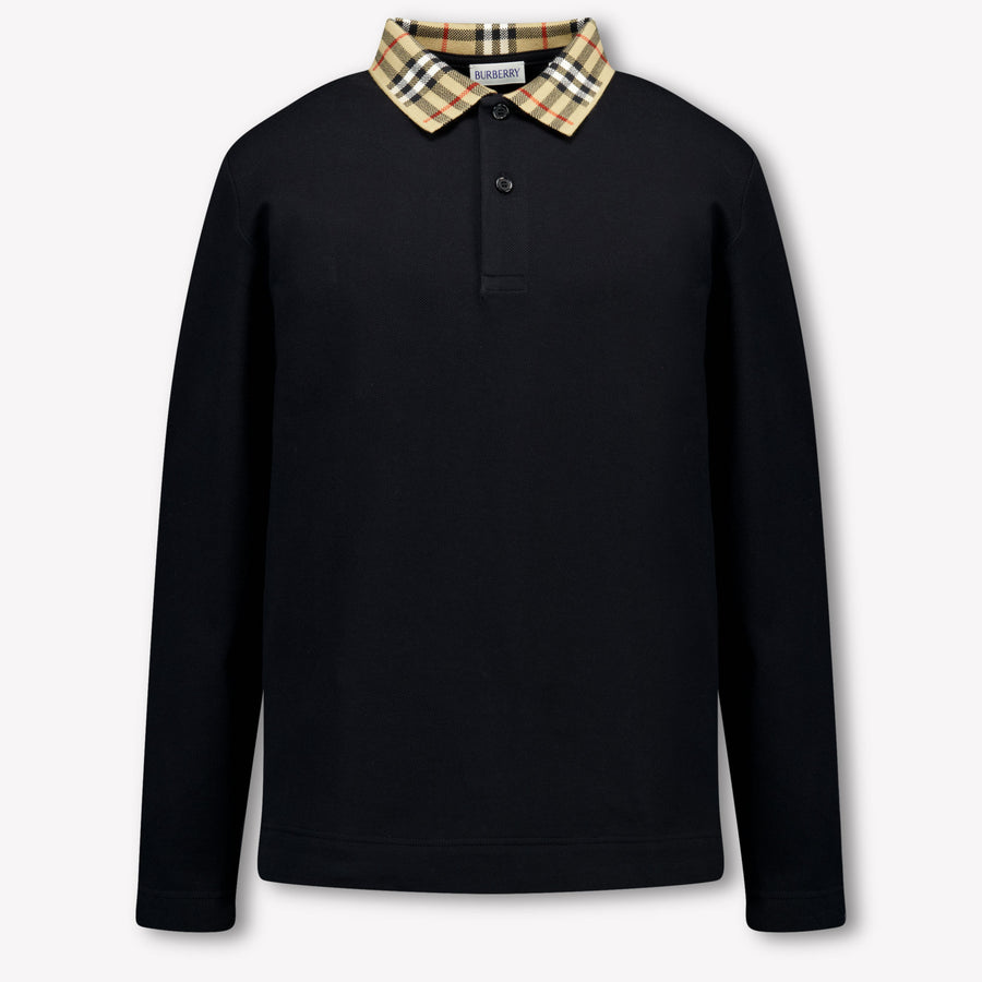 Burberry Ragazzo Ragazzi Polo Nero