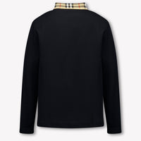 Burberry Ragazzo Ragazzi Polo Nero