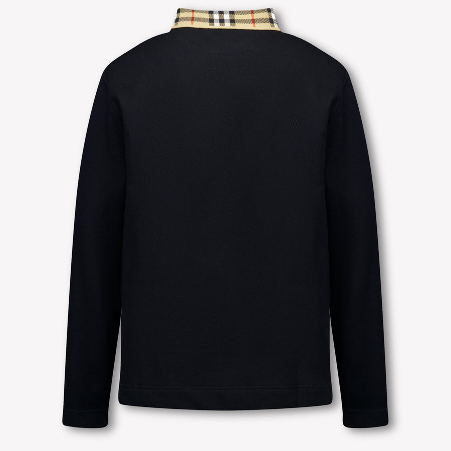 Burberry Ragazzo Ragazzi Polo Nero