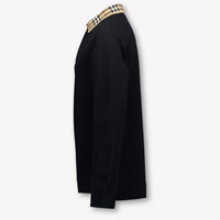 Burberry Ragazzo Ragazzi Polo Nero