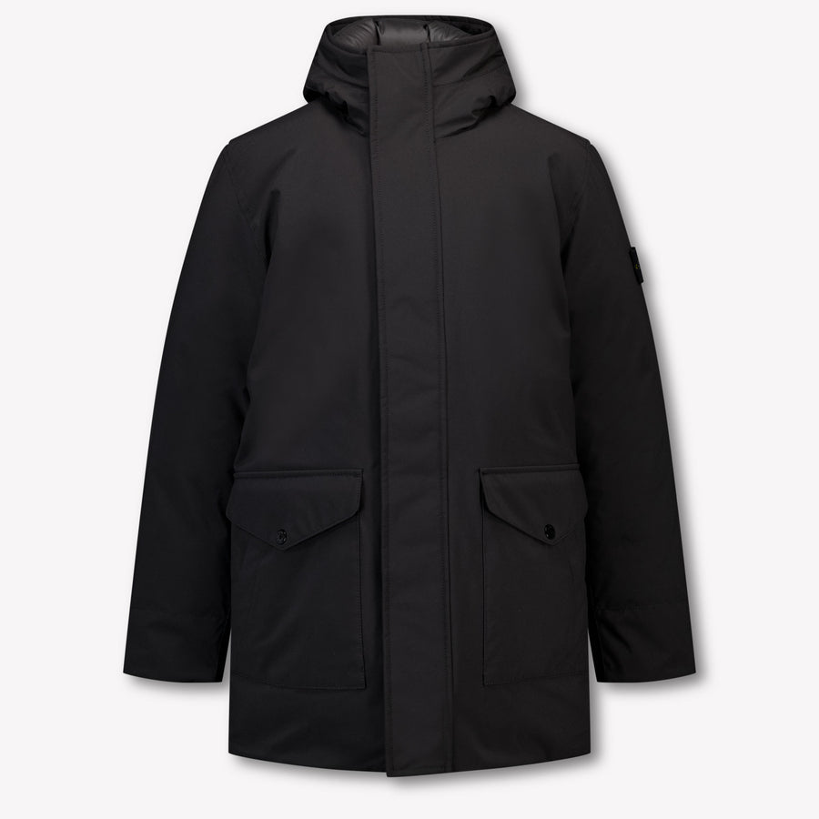Stone Island Enfant Garçons Veste d'hiver Noir