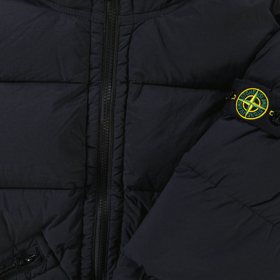 Stone Island Enfant Garçons Veste d'hiver Noir