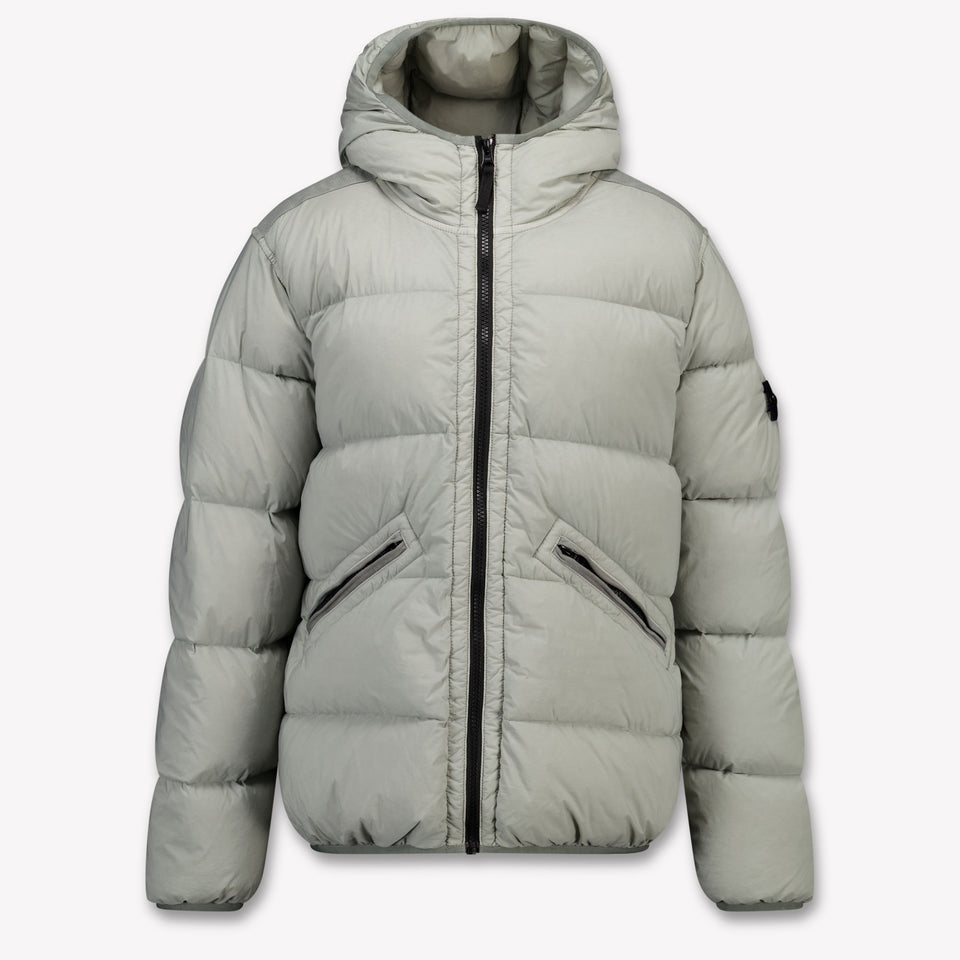 Stone Island Enfant Garçons Veste d'hiver Gris