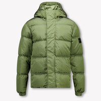 Stone Island Enfant Garçons Veste d'hiver Vert Foncé