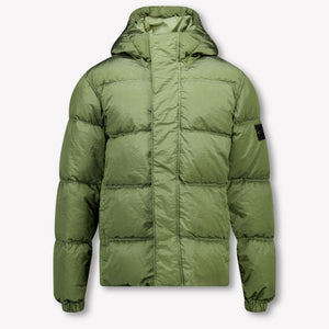 Stone Island Enfant Garçons Veste d'hiver Vert Foncé