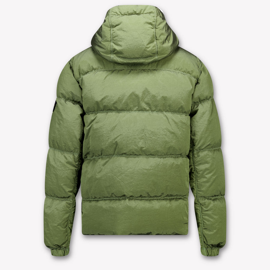 Stone Island Enfant Garçons Veste d'hiver Vert Foncé