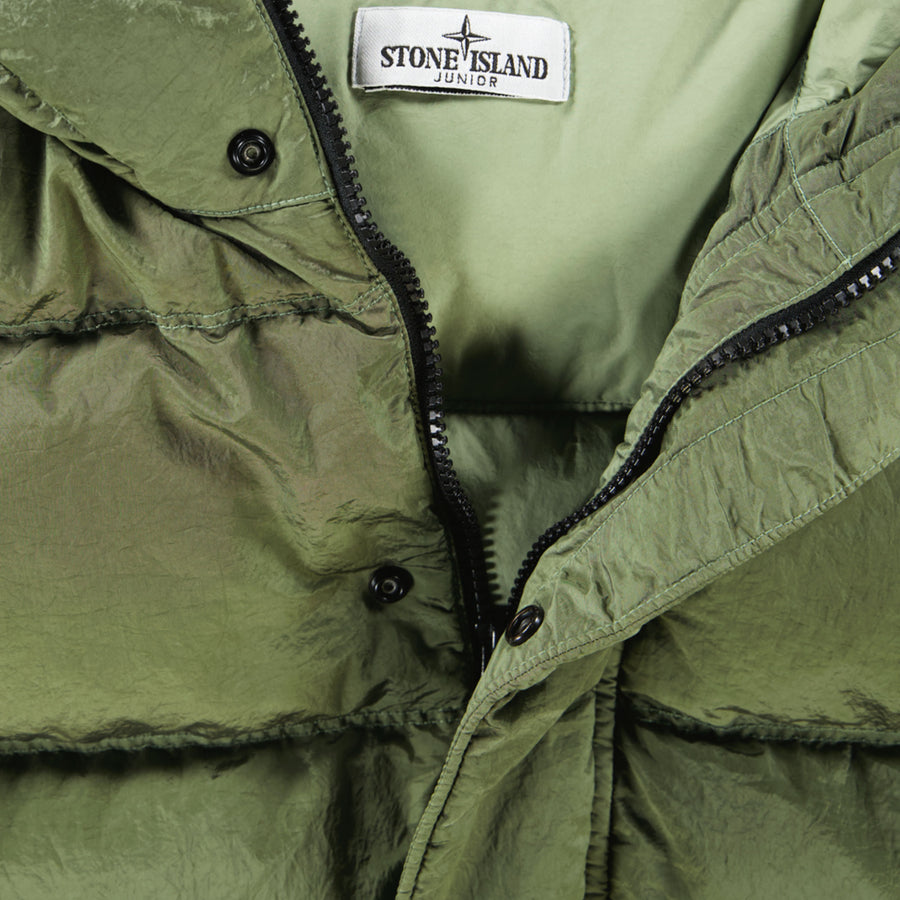 Stone Island Enfant Garçons Veste d'hiver Vert Foncé
