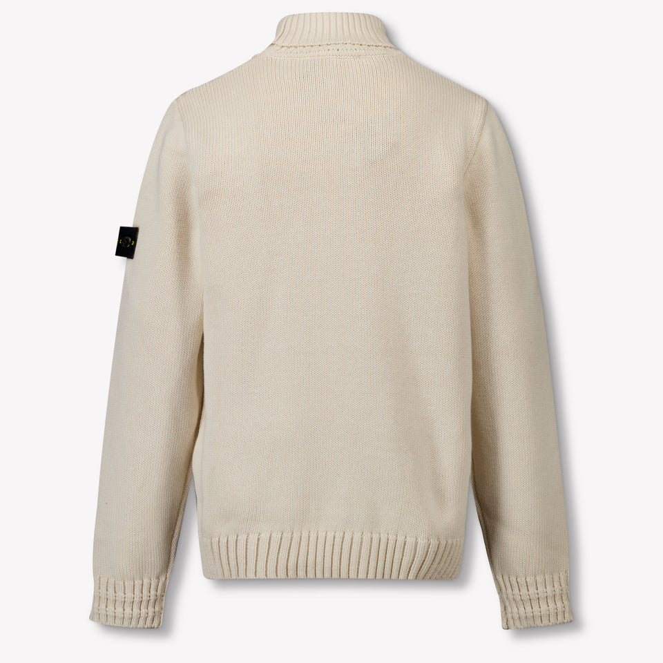 Stone Island Kinder Jongens Trui In Off White