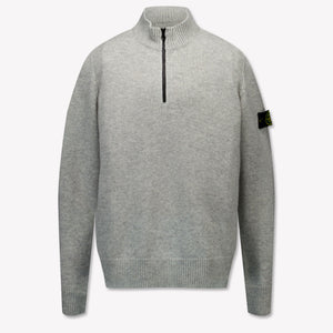 Stone Island Enfant Garçons Pull Gris