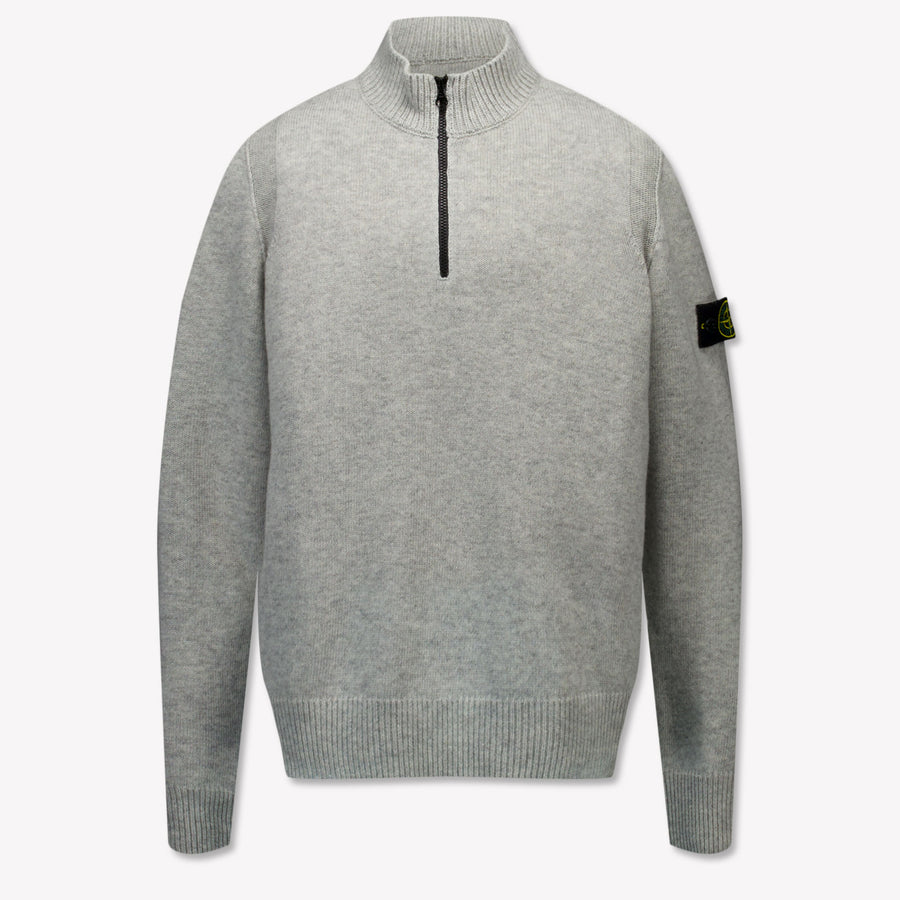 Stone Island Enfant Garçons Pull Gris