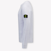 Stone Island Enfant Garçons Pull Bleu Clair