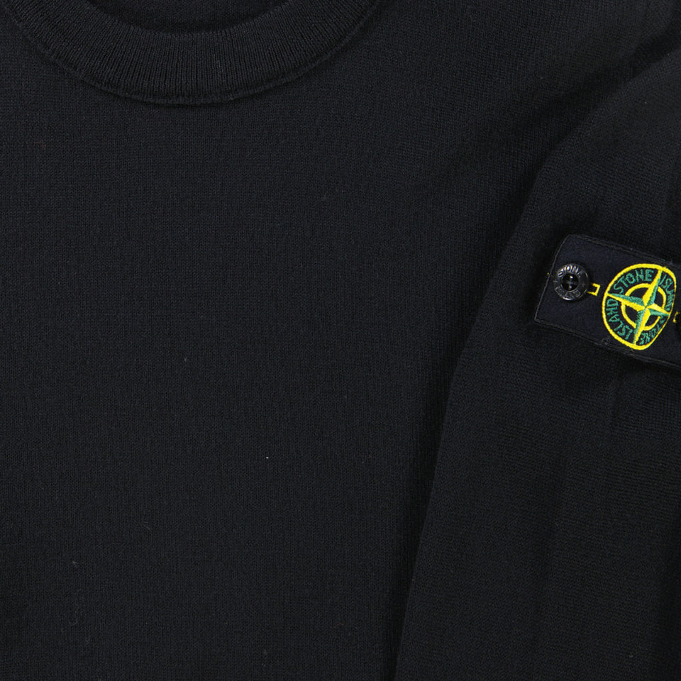 Stone Island Kinder Jongens Trui In Zwart