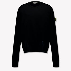 Stone Island Enfant Garçons Pull Noir